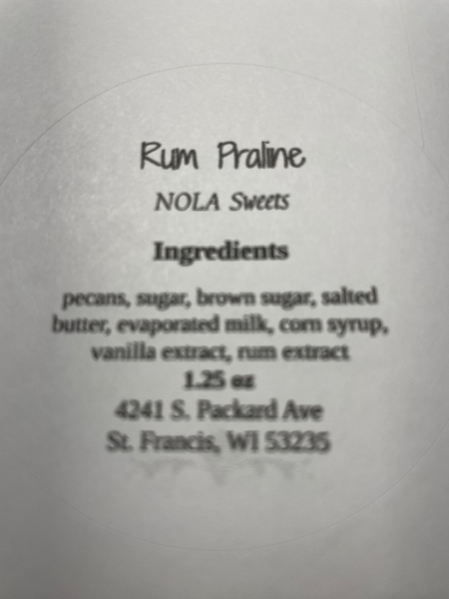 Rum Praline