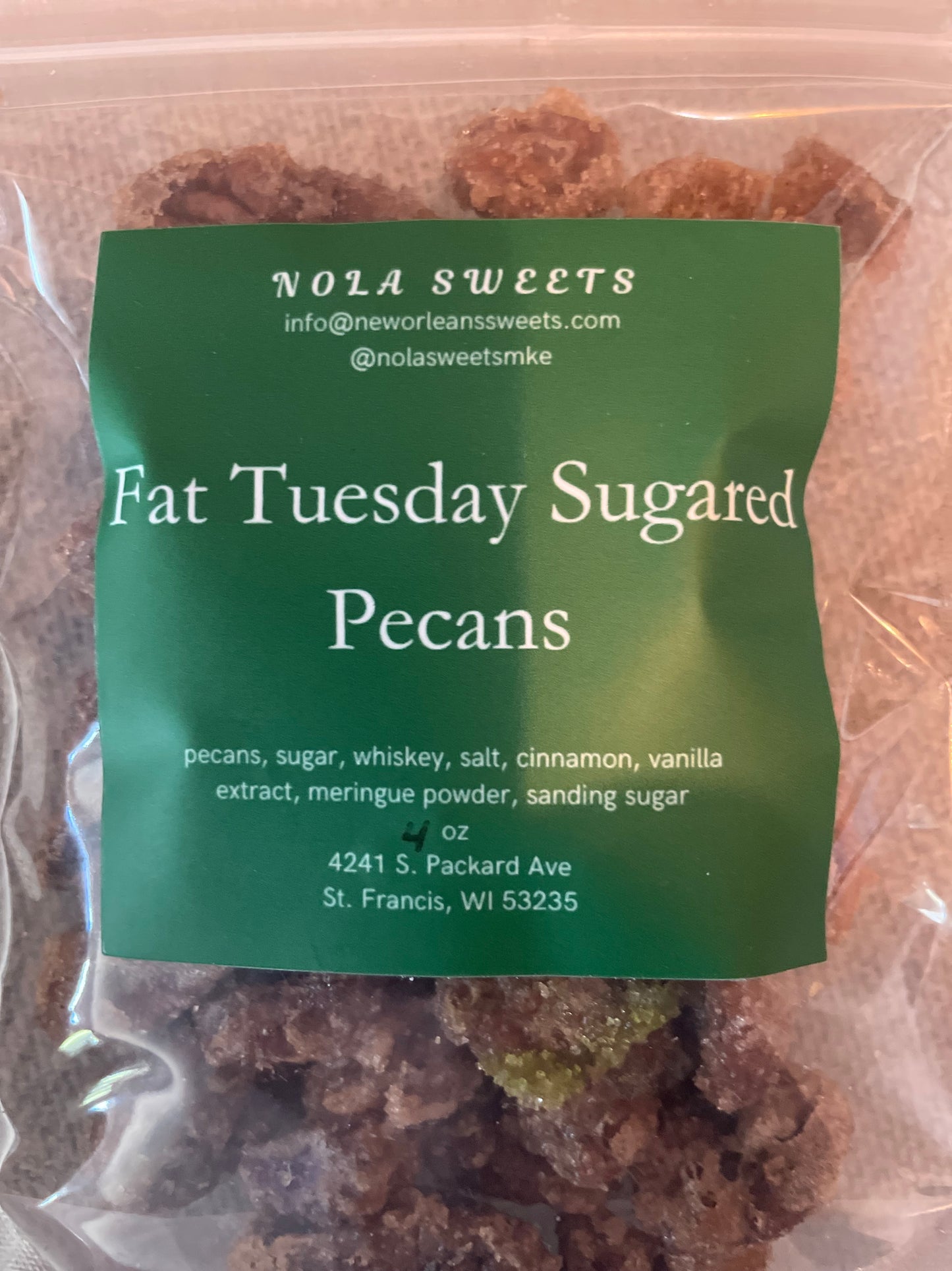 Fat Tuesday Sugared Pecans
