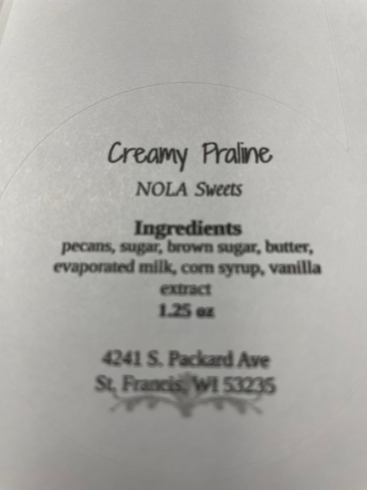 Creamy Praline
